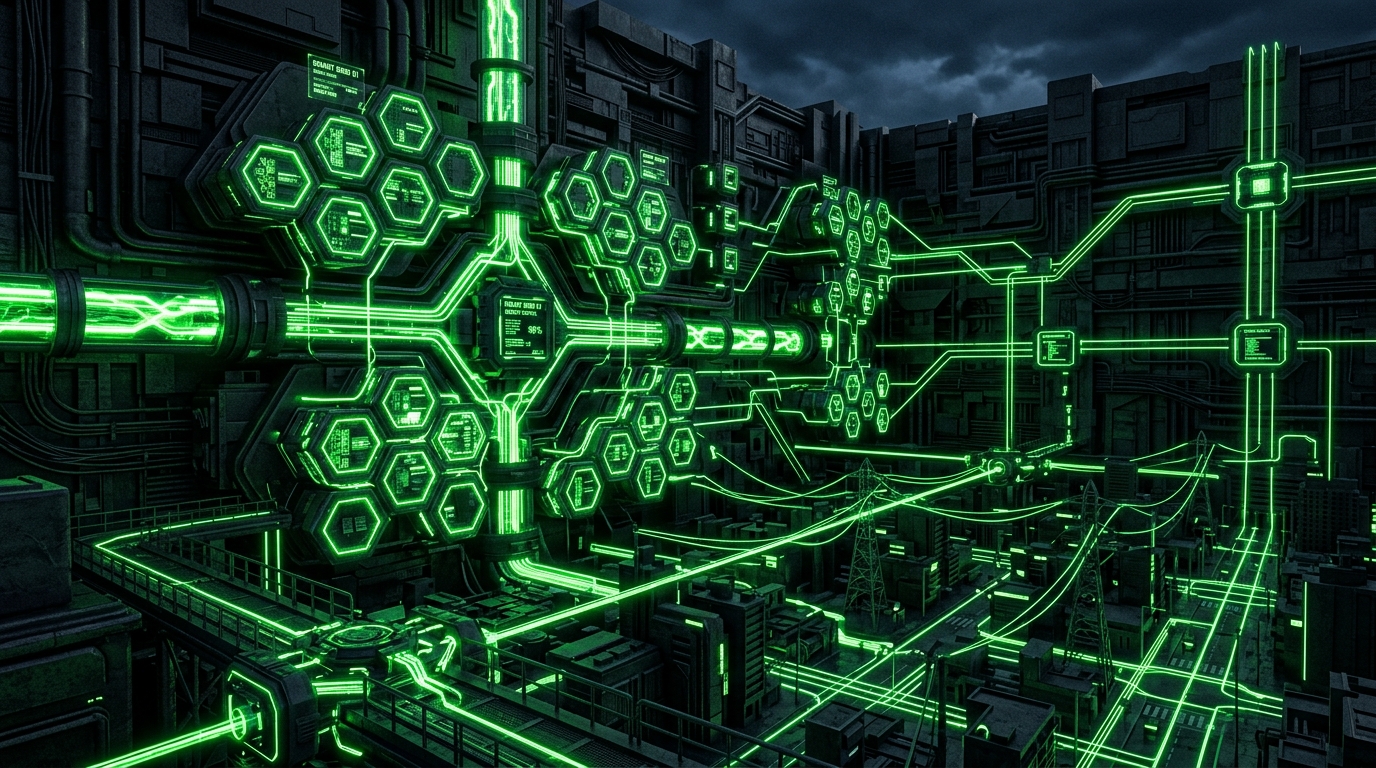 Energy Run Smart Grid Artwork