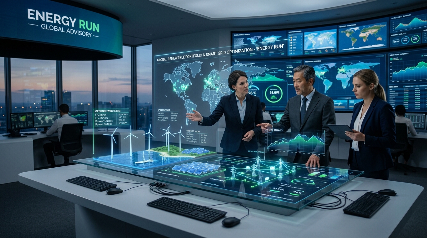 Energy Run Smart Grid Artwork